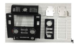 Land Rover Defender Double trim plate kit (Matt Black)