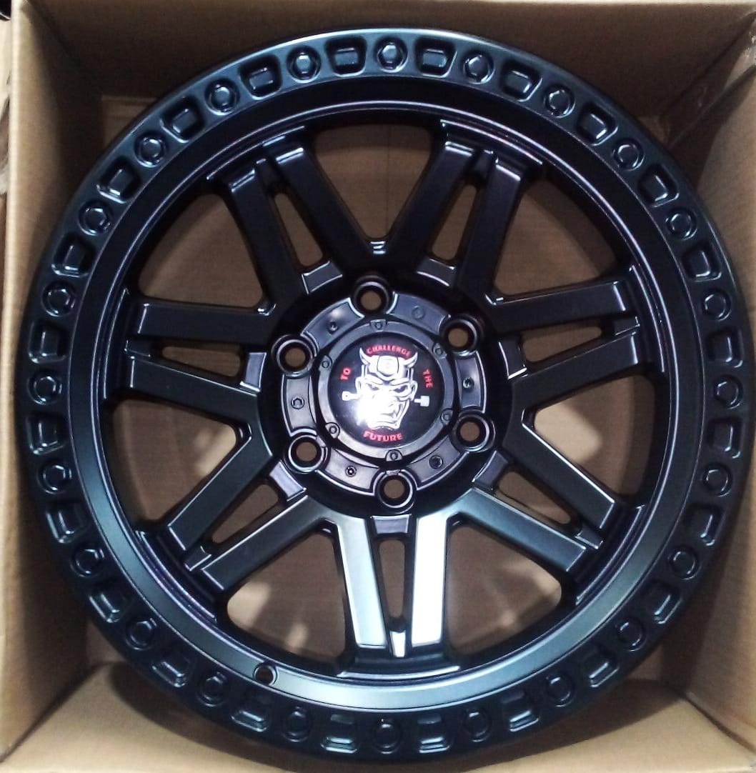 17" Rims Matt Black Set Of 4