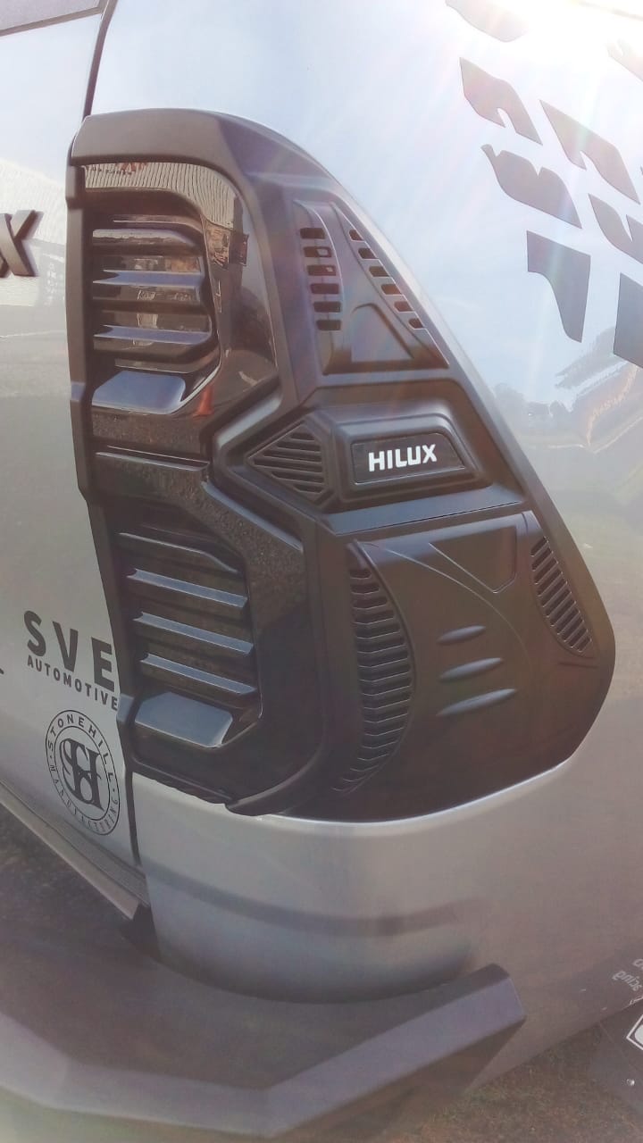 Toyota Hilux (2021+) RS Tail Light  Trim Matt Black