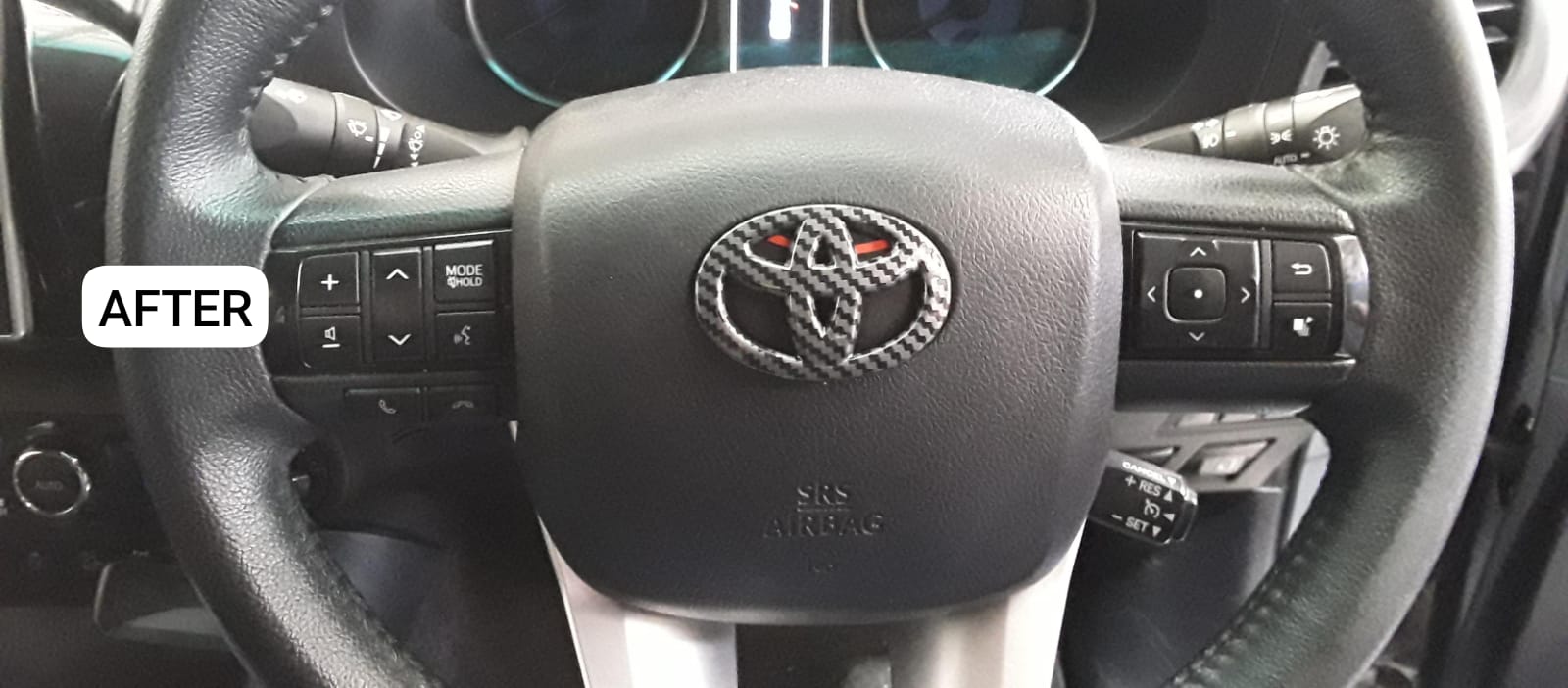 Toyota steering wheel badge