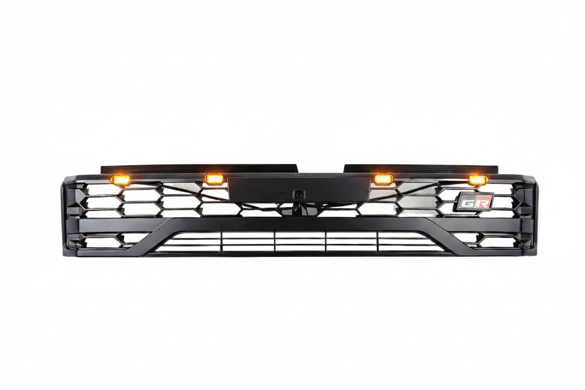 Toyota Hilux GD6 Travo 2026 GR Grill with top LED Matt Black