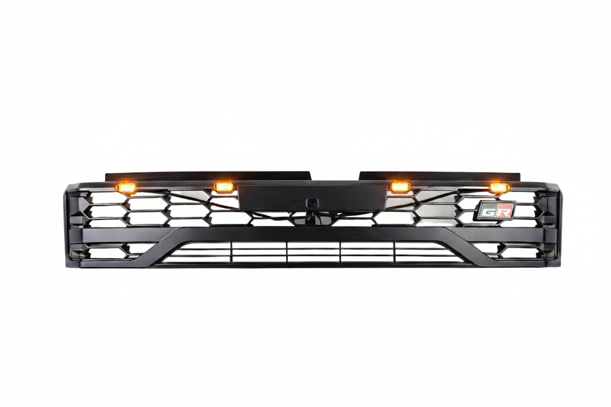 Toyota Hilux GD6 Travo 2026 GR Grill with top LED Matt Black