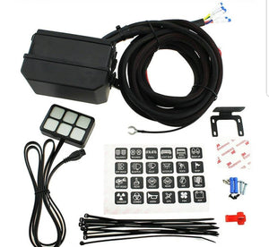 12V 6 Gang button switch panel with relay control box - the4x4store.co.za