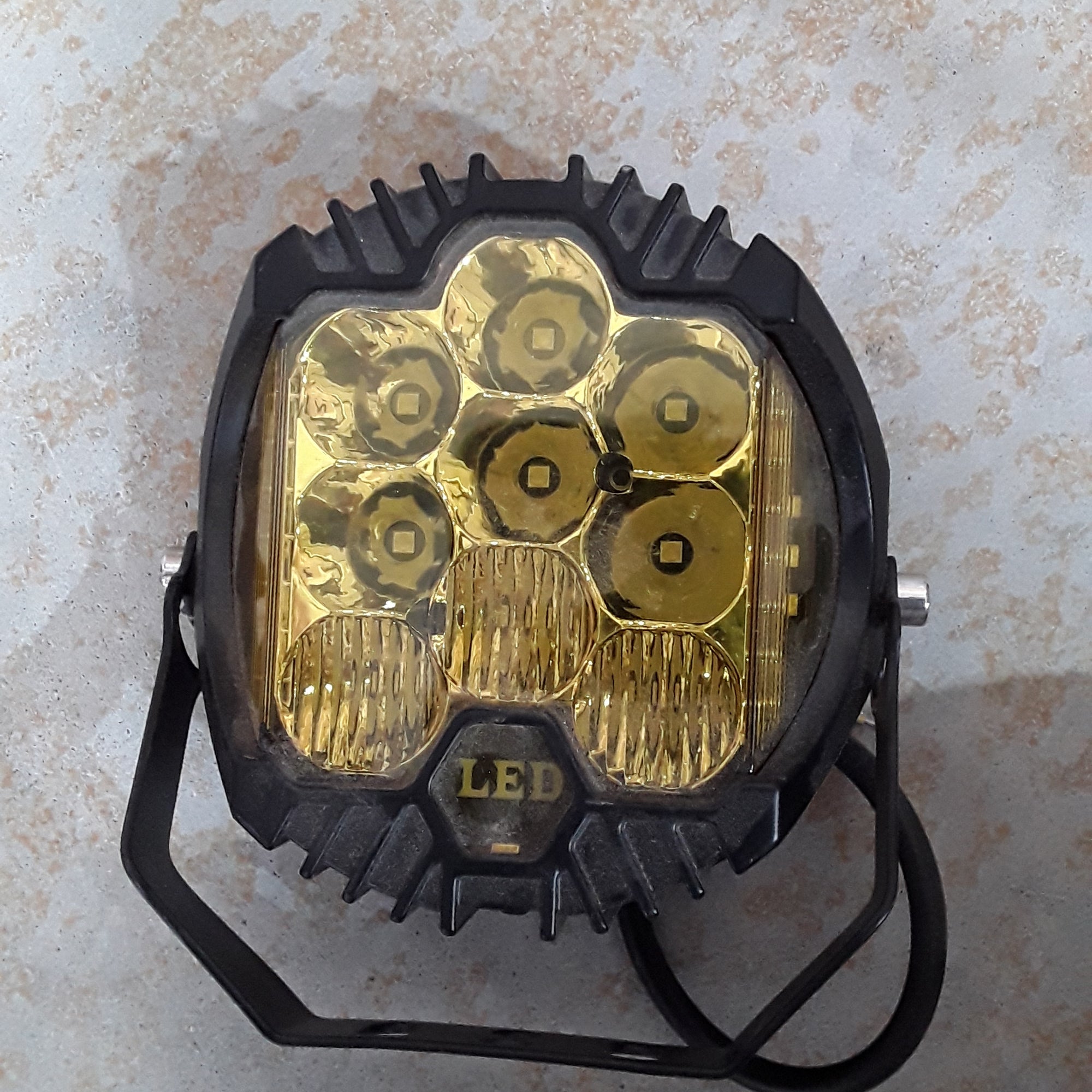 5 inch led spot light with drl yellow set of 2