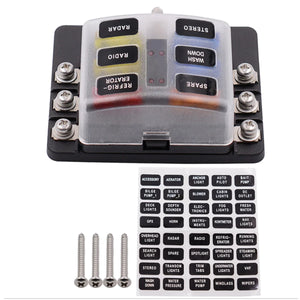 6 Way Fuse Box With Screw Terminals