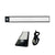 40cm Motion Sensor LED Under Cabinet Light USB Rechargeable Cool White LED Black