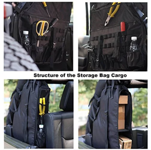 Jeep Wrangler Roll Bar Storage Bag Cage Set Of 2