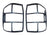 Ford Ranger Next Gen T9 Taillight Covers Low Version 2023 Black