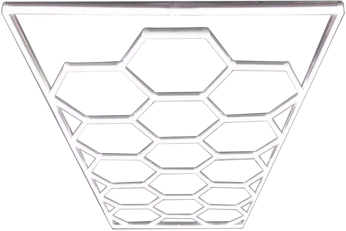 Car Detailing Led Garage Light 15 Hexagonal Grid Systems Shop Lights For Garage/ Workshop With White