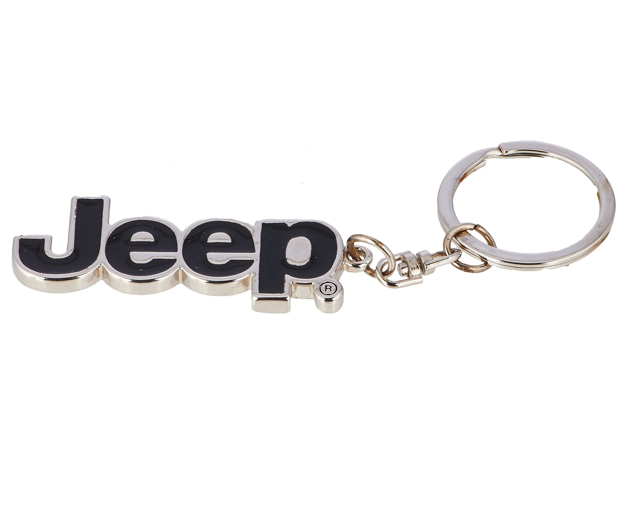 Jeep Logo Keyring Black