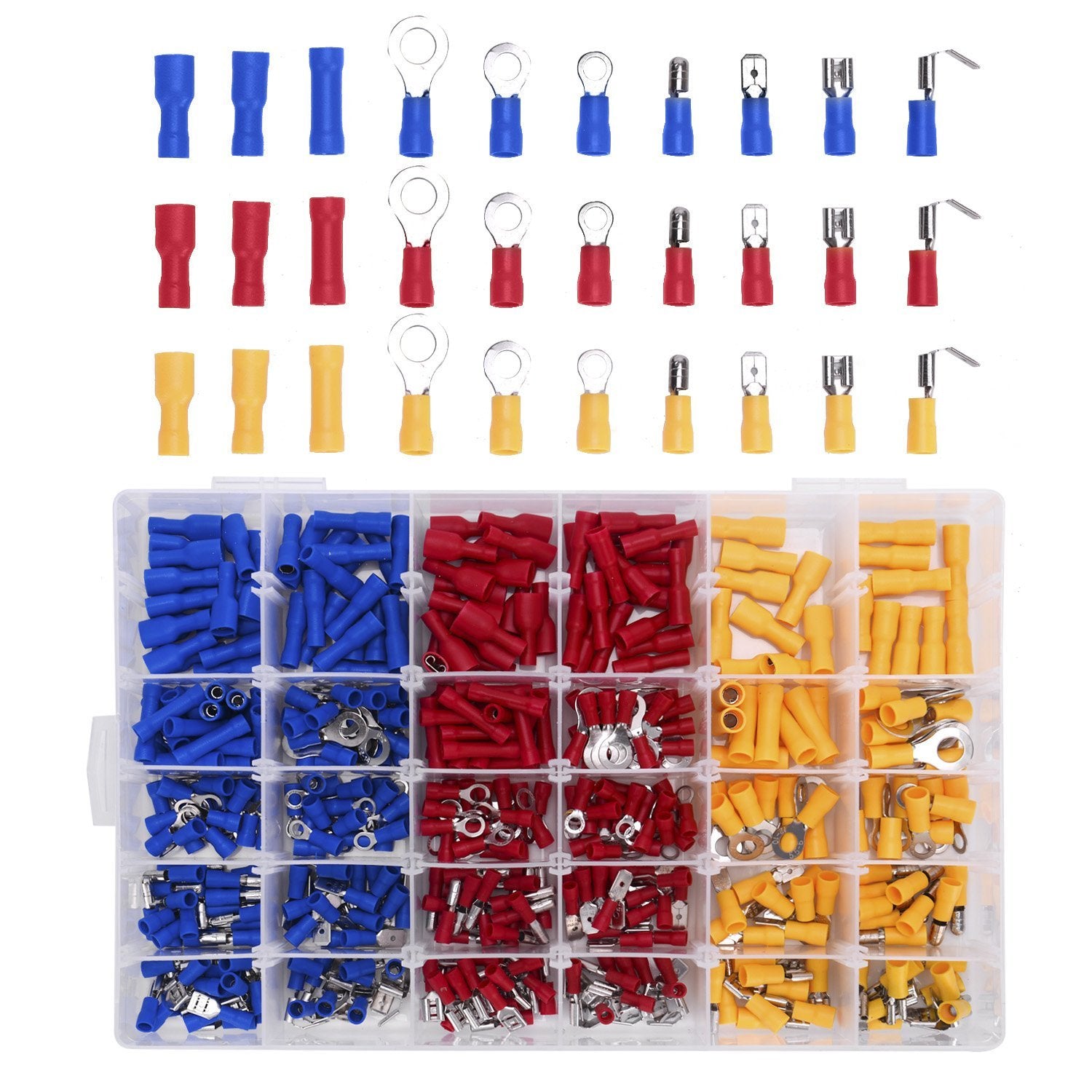 480Pcs Assorted Crimp Terminals