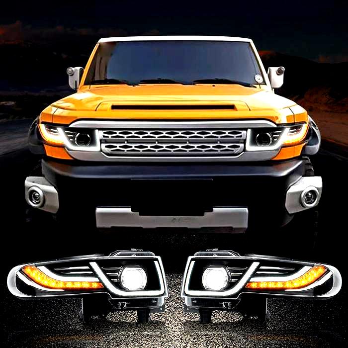 Fj Cruiser Led Headlight And Taillight Kit With Grill