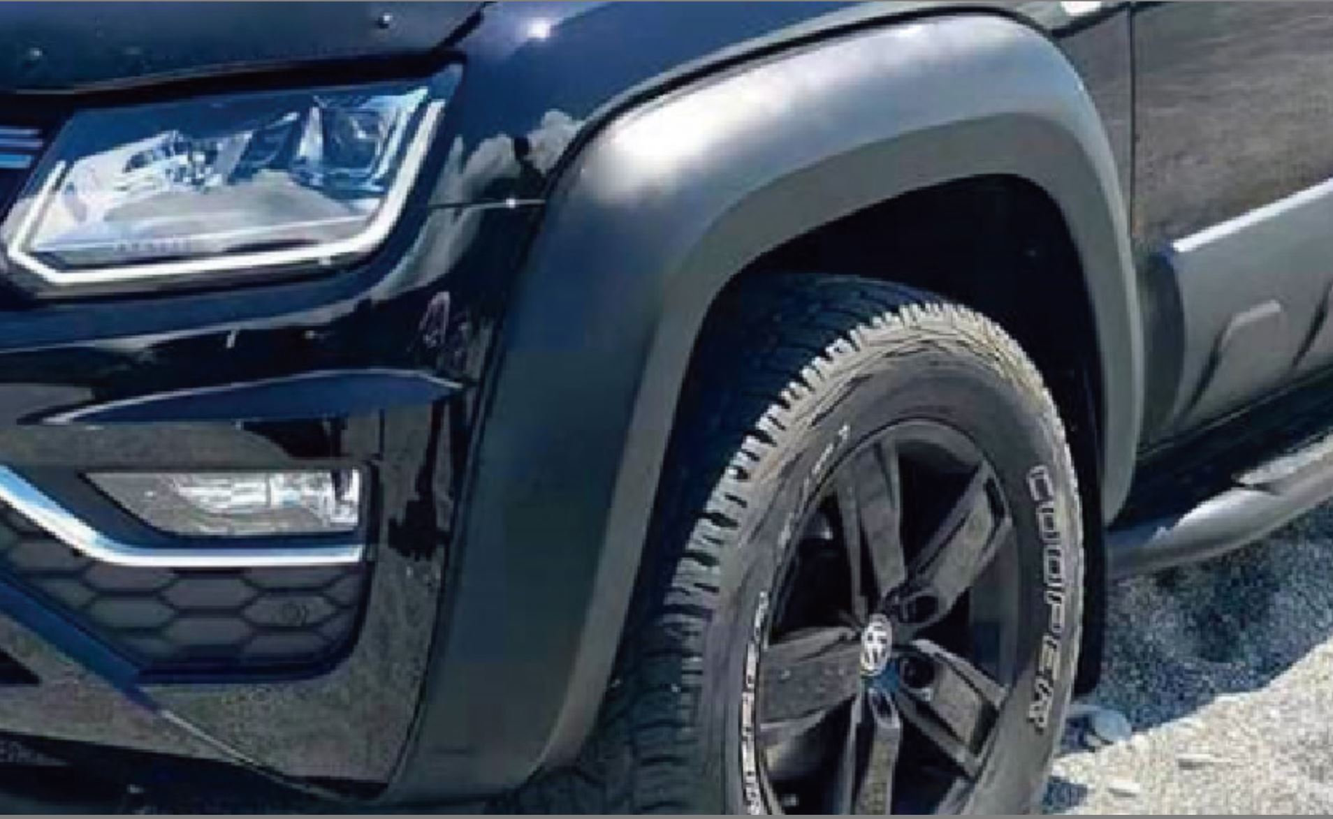 Volkswagen Amarok Fender Flares Oem Style Smooth Matt Black 2018-2020