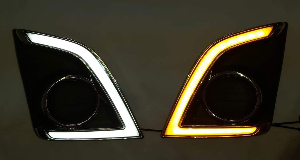 Isuzu Dmax Led Fog Lamp Case With Day Time Running Light &amp; Turn Signal