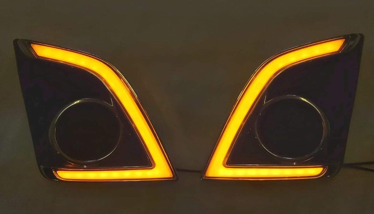 Isuzu Dmax Led Fog Lamp Case With Day Time Running Light &amp; Turn Signal