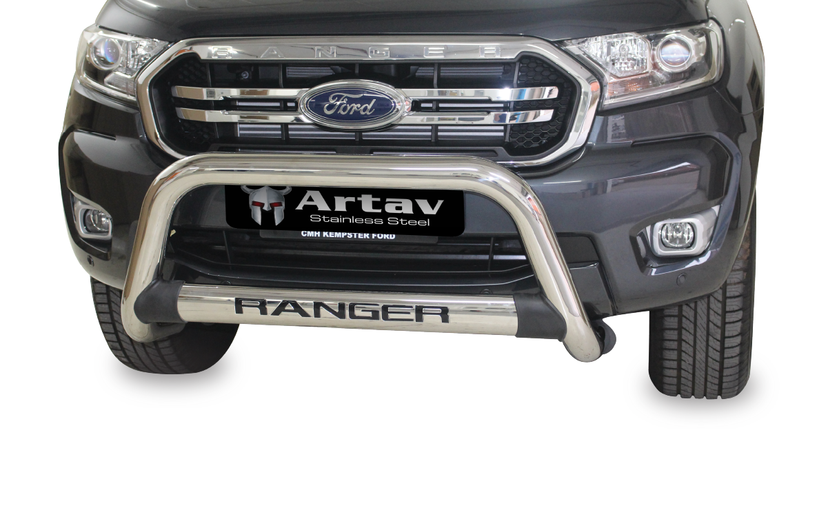 Ford Ranger T6 Facelift Nudge Bar Stainless