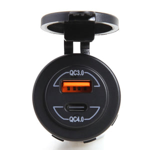 Dual Qc4.0 Type -C And Qc3.0 Usb Charger