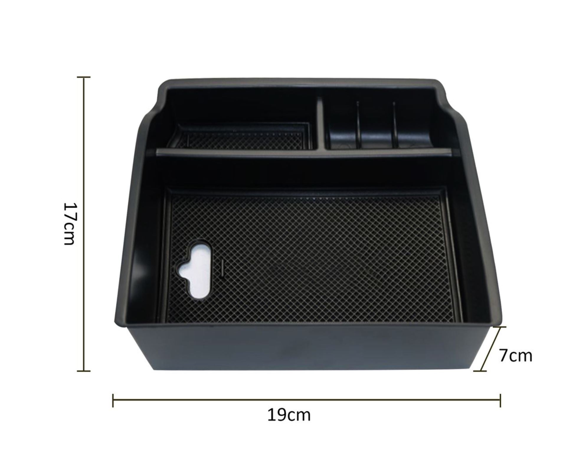 Organiseur Pour Console Centrale Toyota Hilux (2016-2024) – Boîte De Rangement Noir Avec Séparateur, ABS - 8