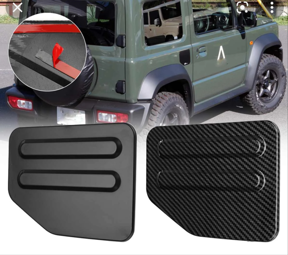 ZALTAS 4 Pièces Voiture Plaques Seuil Porte, pour Suzuki Jimny Fibre  Carbone Couverture Pédale Protection Threshold Barre Plinthes,A