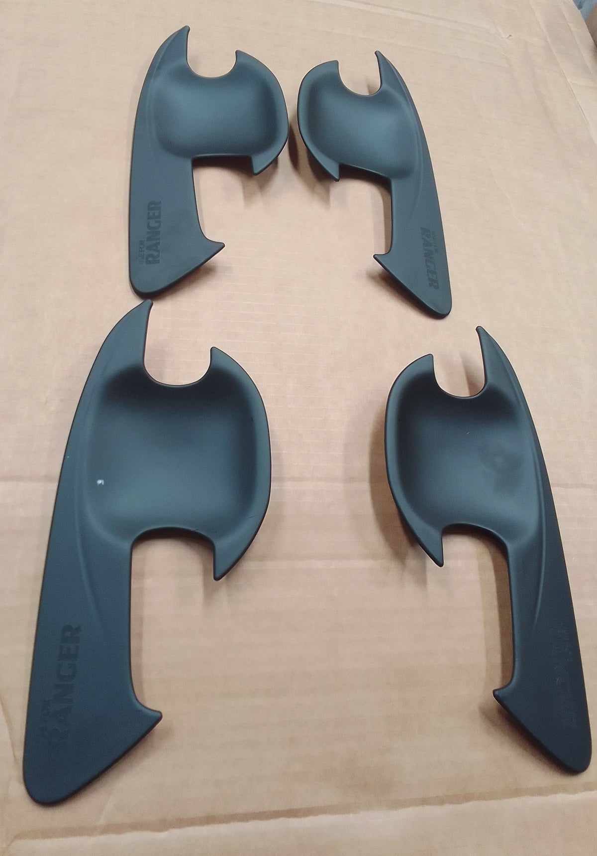 Ford Ranger 2012+ Door handle covers matt black the4x4store.co.za