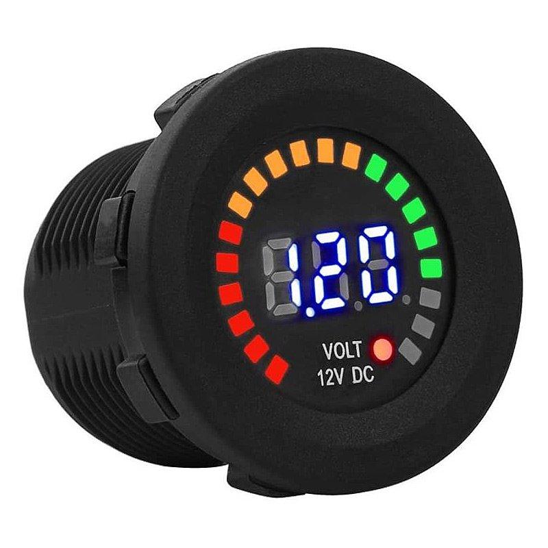 Color voltmeter 12V - the4x4store.co.za