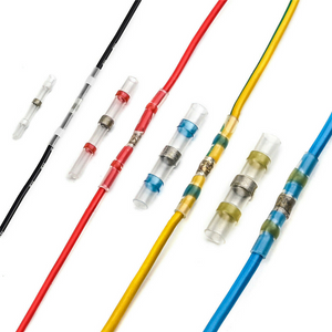 Heat Shrink Solder Sleeve Crimpless Butt Connectors Blue 14-16 AWG - the4x4store.co.za