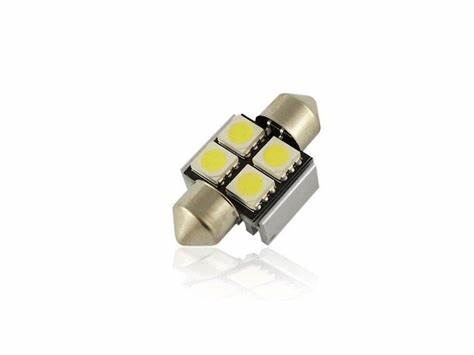 Canbus 4 SMD LED Car Light White 36mm - each