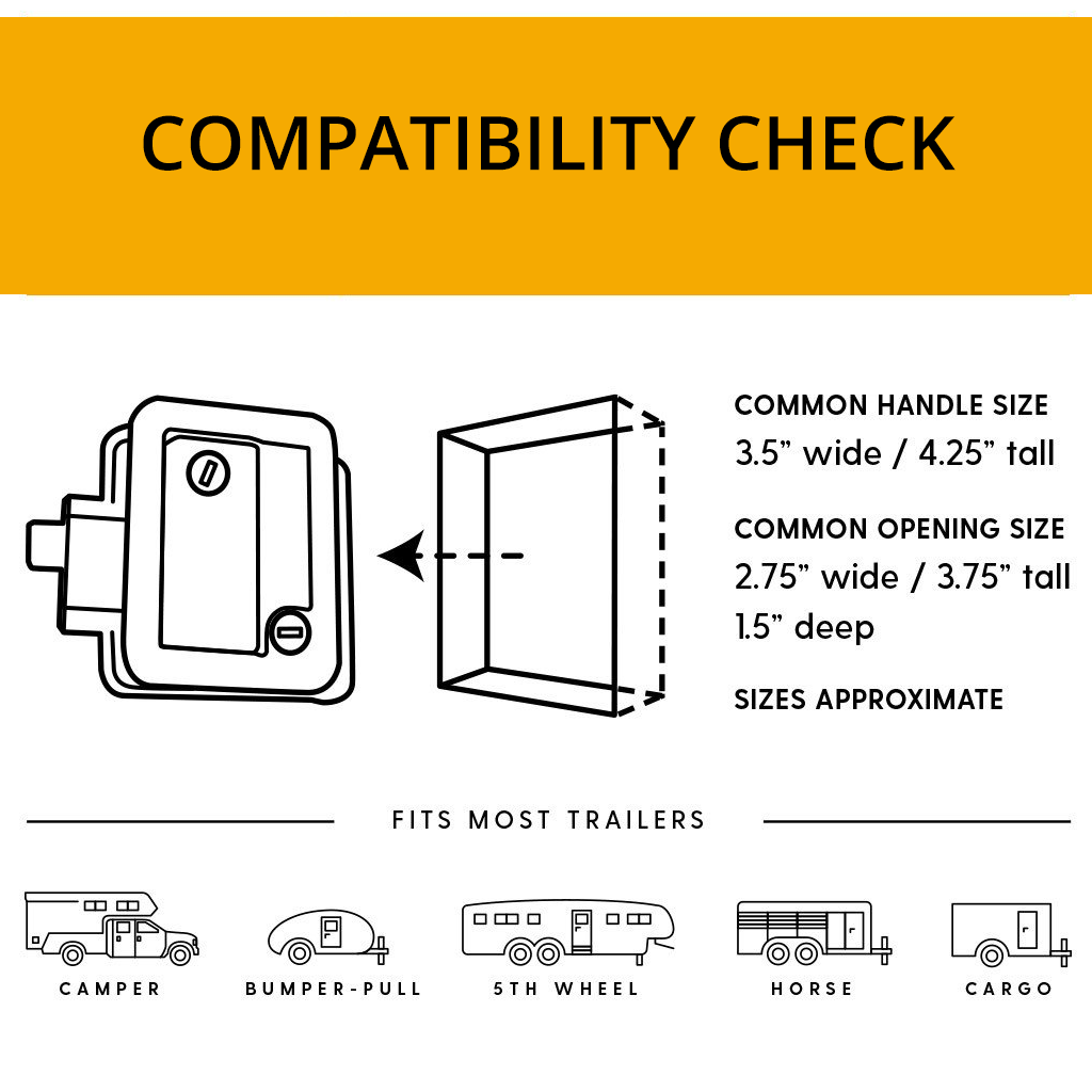 Caravan door lock  - RIGHT HAND W/ INTEGRATED KEYPAD FOR all - the4x4store.co.za