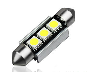 Canbus 3 SMD LED Car Light White 39mm - each