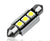 Canbus 3 SMD LED Car Light White 39mm - each