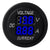 Voltmeter Ammeter Round -Blue LED Dual Display - the4x4store.co.za