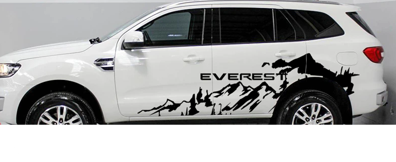 Ford Everest Vinyl Sticker Black Set Of 2