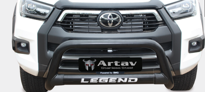 Toyota Hilux Legend Oval Nudge Bar Black 2020+ Bs-80052