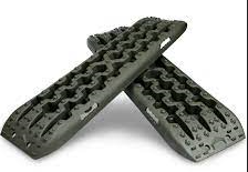 Recovery Traction Board 105x29x6 cm  Set of 2 Black