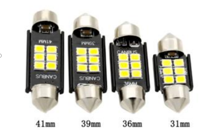 Canbus 6 SMD LED Car Light  White -  each