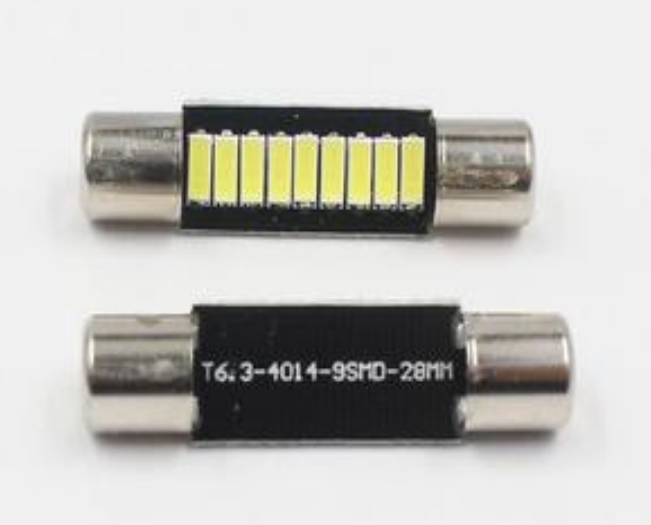 Canbus 9 SMD  LED Car Light 28 mm  - each