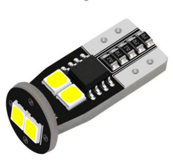 6 SMD Canbus 9-30V LED Car Light White -set of 2