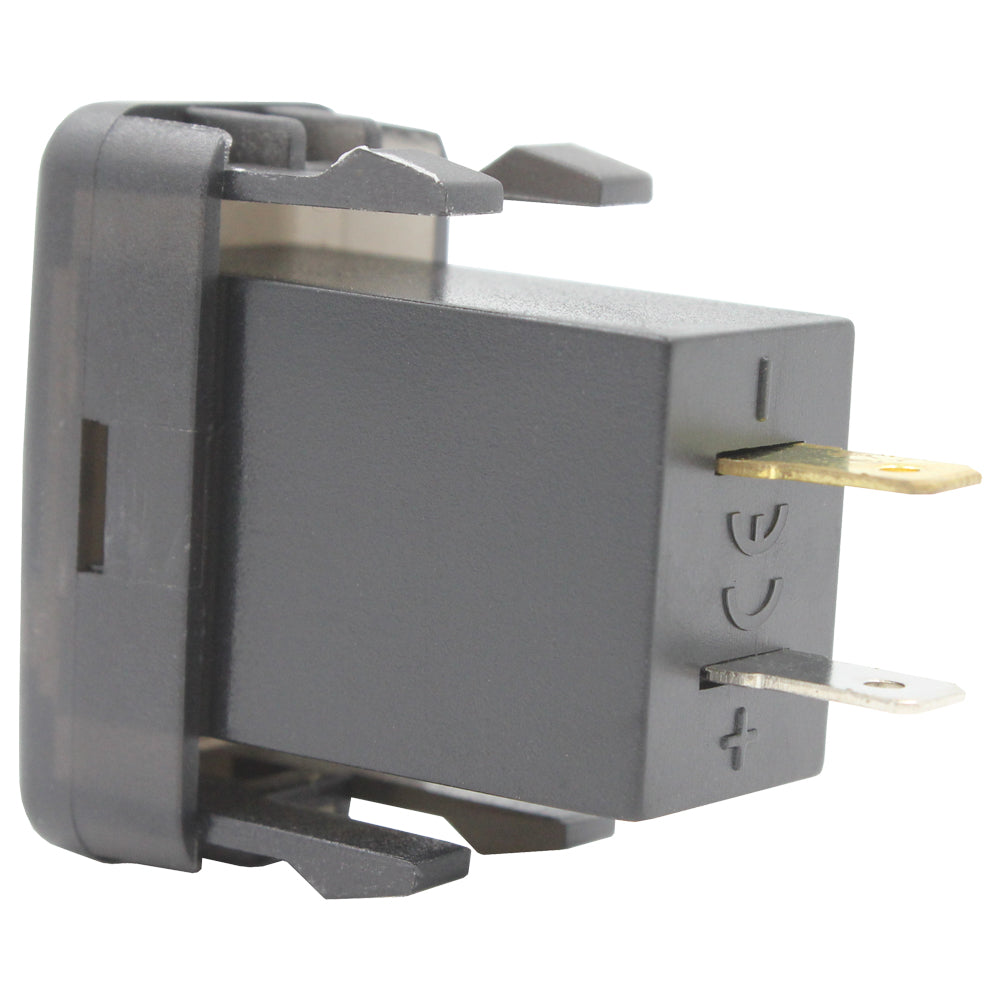 Dual QC3.0 USB &amp; Type-C Charger(40x20mm) Toyota Revo - Blue LED