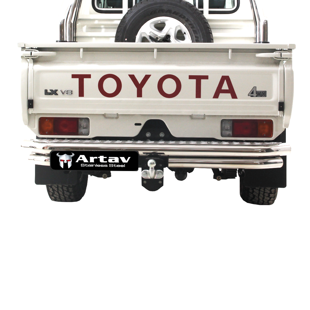 Toyota Landcruiser Rear Step Stainless (Fits Only With Towbar 90031T) 2007+