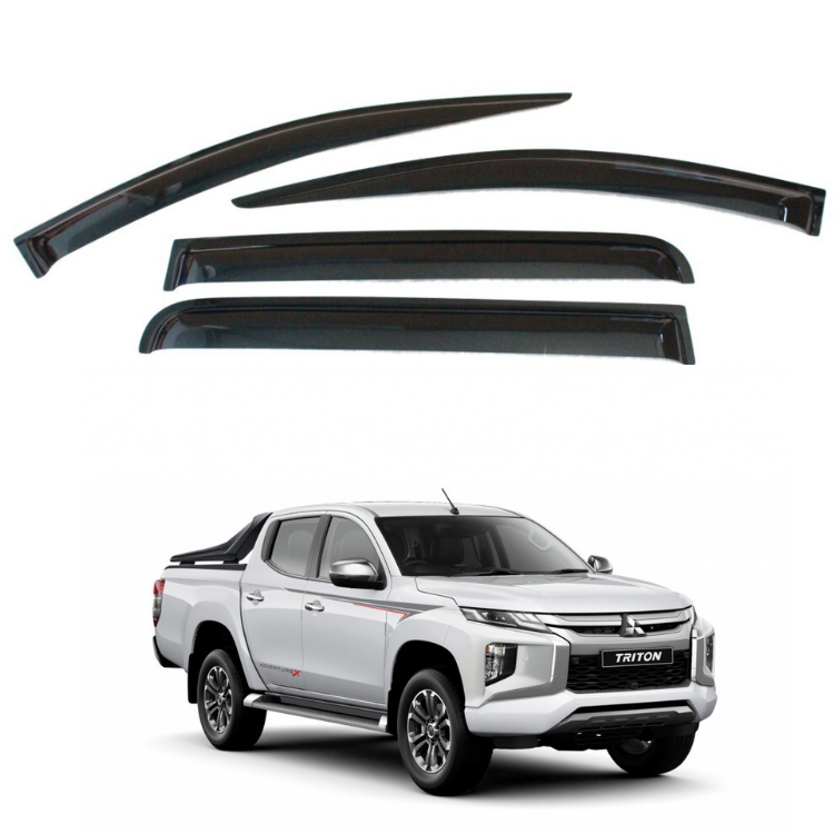 Mitsubishi Triton 2014 - current weather guards gloss black