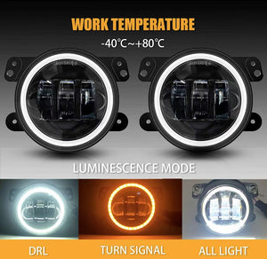Jeep 4 Fog/spot Light 30W With New Style Halo Indicator