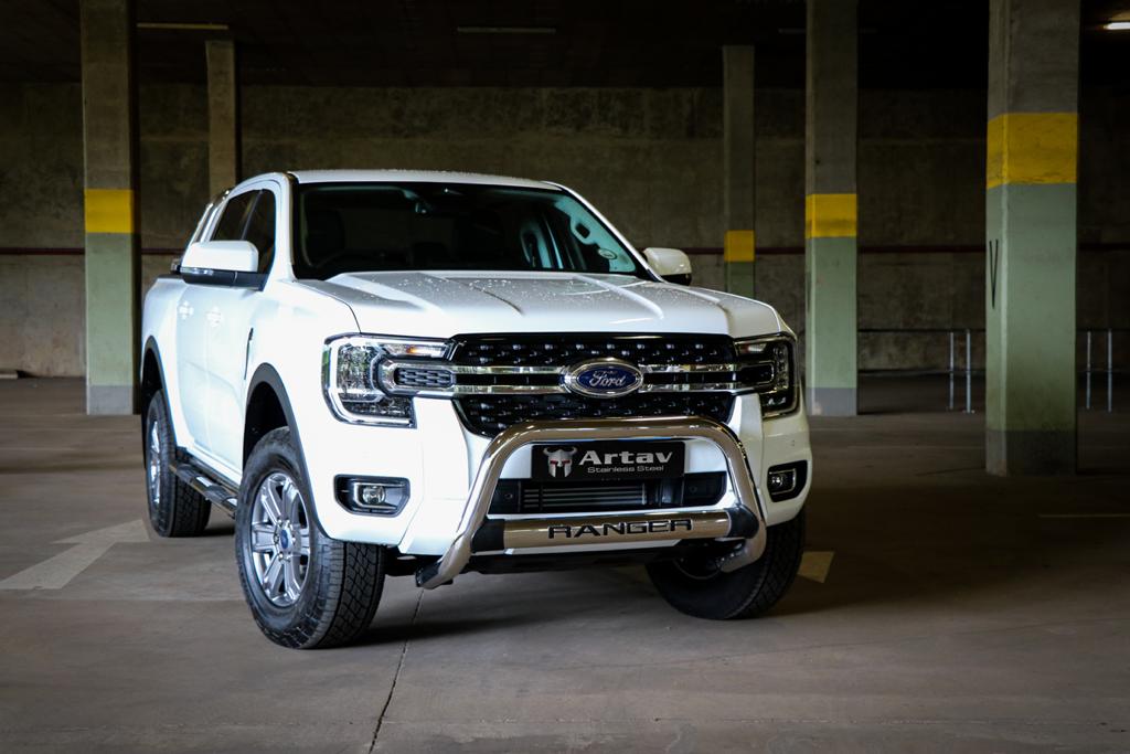 Ford Ranger Next Gen 2023 Nudge Bar w Oval Cross Member Stainless 150051T