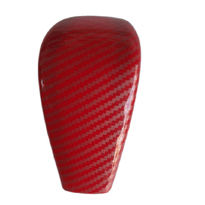 Carbon Fiber Gear Shift Knob Cover Red