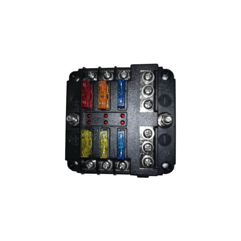 6 Way Fuse Box With Negative Bus Bar