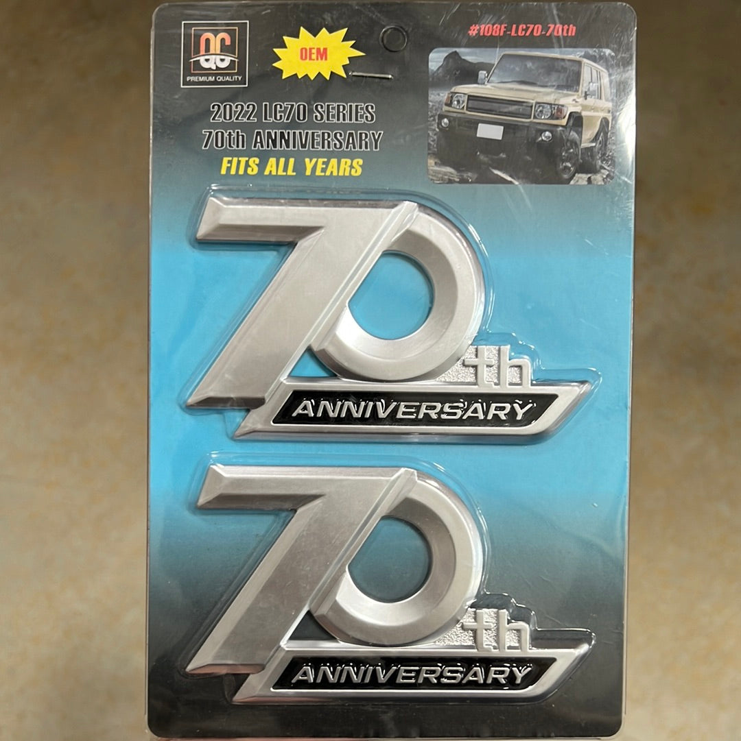 Land Cruiser 70Th Anniversary Badges