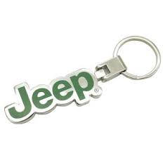 Jeep Logo Keyring Green