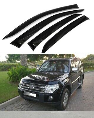 Mitsubishi / Montero / Shogun (2006 onwards )V93  Weather Guards Double Cab Gloss Black
