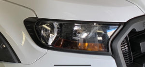 Ford Ranger T6 Facelift (T7) M/b Headlight Covers Matt Black
