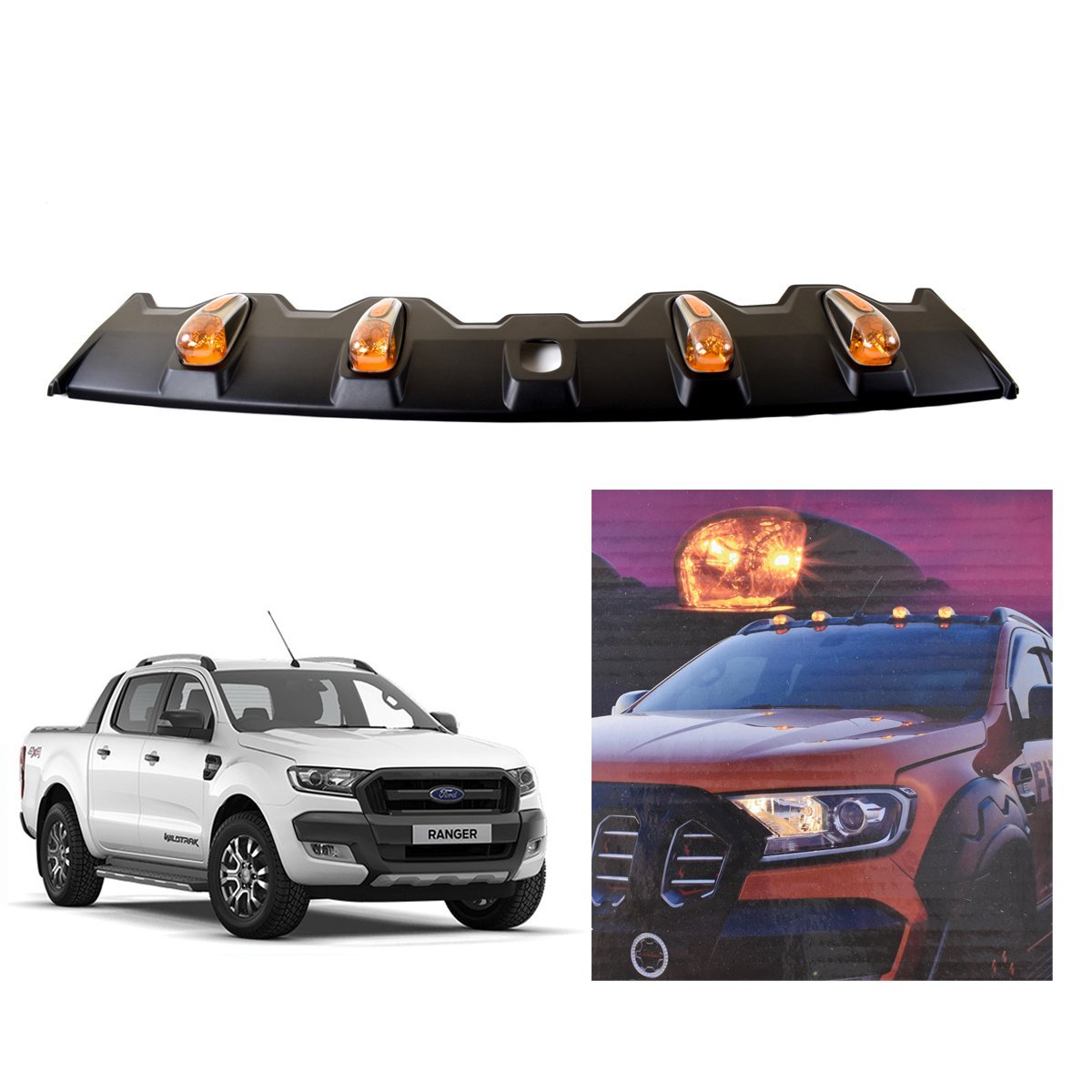 Ford Ranger T7 Led Rooflight Kit Fitt