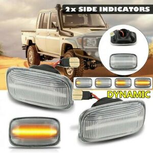 Toyota Land Cruiser 70 Series Clear Indicator Set Of 2